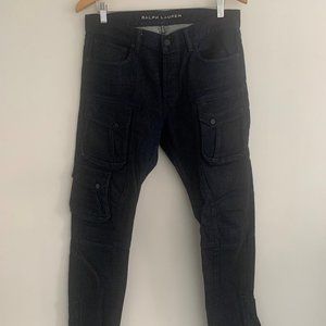 Ralph Lauren Black Label Denim Moto Pants *RARE*